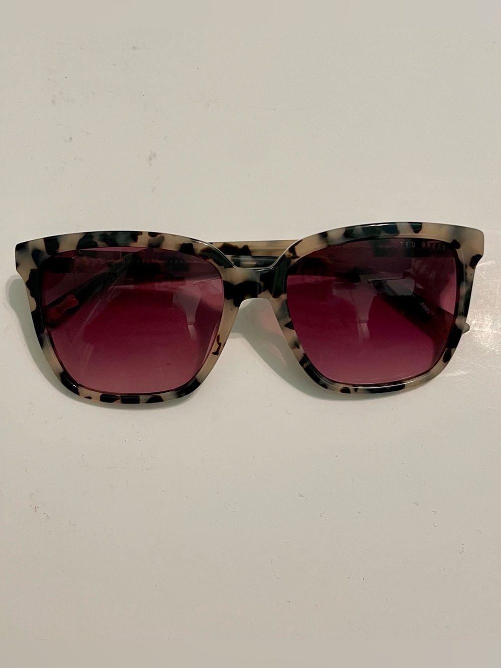Ted Baker Tortoiseshell Frame Sunglasses with tinted lenses